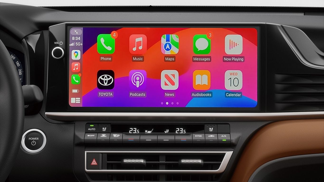 نمایشگر Apple CarPlay کمری هیبرید